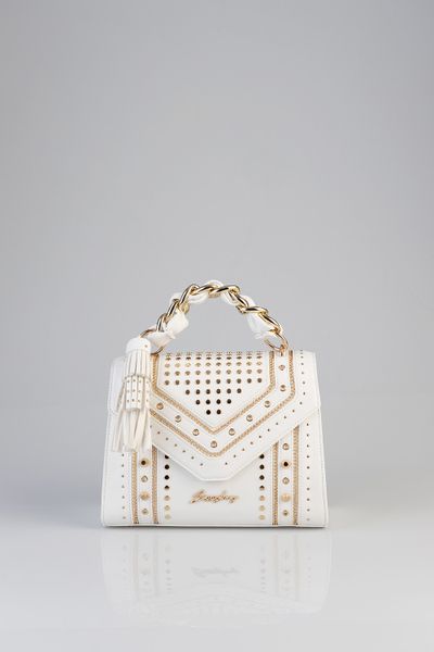 Sissy Boy: Janey Tote With Chain and Stud Detail