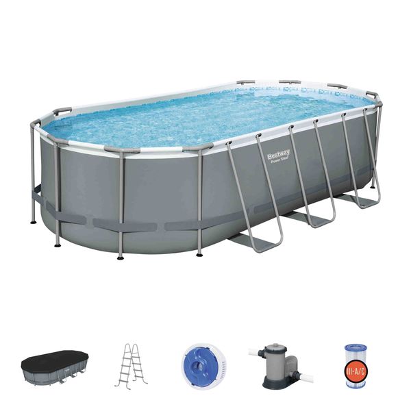 Bestway Steel Pro MAX 5.49m x 2.74m x 1.22m Oval Pool Set