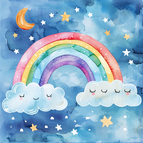 Wall Art Canvas - Rainbow Dreams