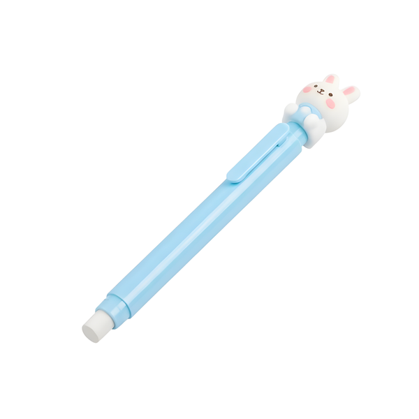 Mixed Colors Cute Rabbit Retractable Eraser Pen For Correcting