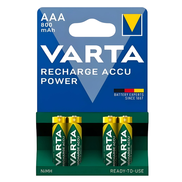 VARTA AAA Size Rechargeable NIMH Battery (4pack)