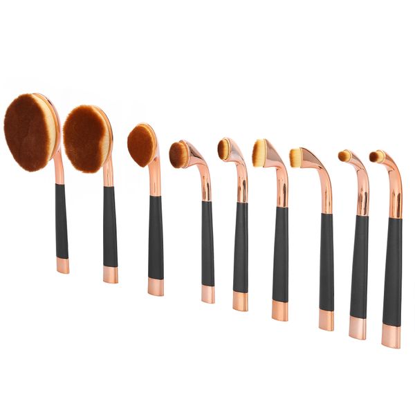 9 Gold/Black Brushes