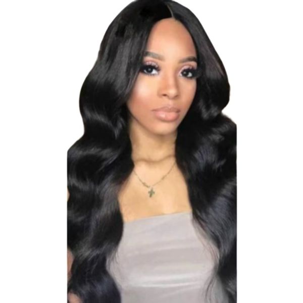 Synthetic Fiber Braids, Wavy Curly Hair, Wig Braids-Black