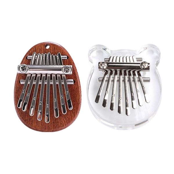 8-Key Thumb Piano Kalimba - Includes Pendant, Ideal Musical Gift