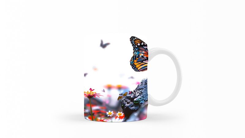 Designer Art Coffee Mug -044-Butterfly
