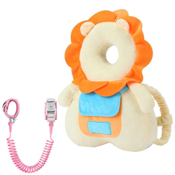 Adjustable Baby Head Protector Cushion Backpack with Anti Lost Wrist Link