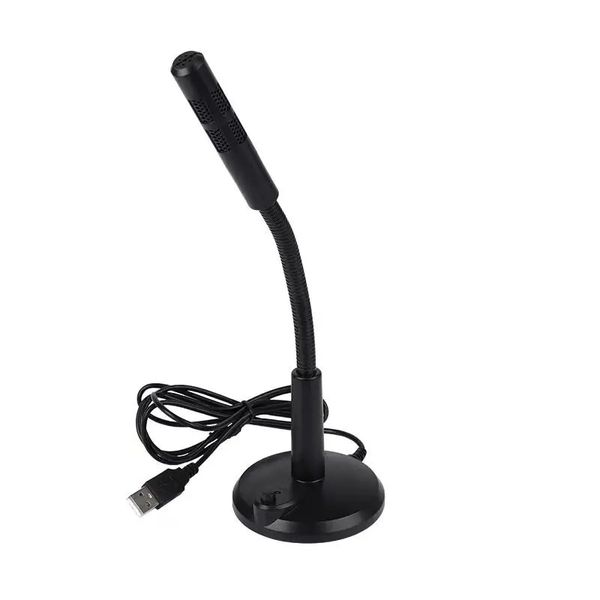 USB Desktop Microphone 3.5mm Omnidirectional PC Laptop Computer Mic