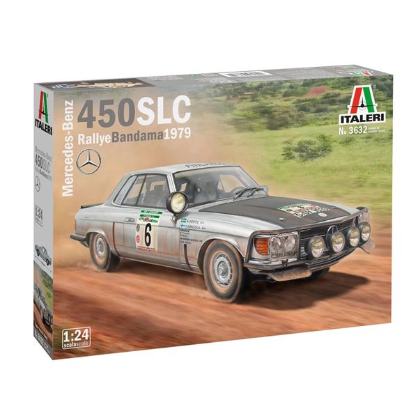 Italeri 1/24 Mercedes Benz 450 SLC Rallye Bandama '79 Car Plastic Model Kit
