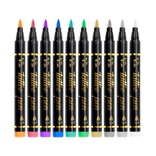 Temporary Tattoo Pen Set Waterproof Long-Lasting Art Pens