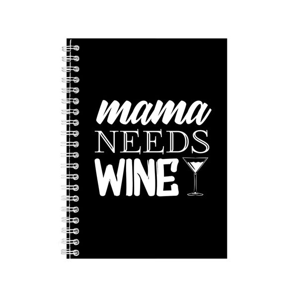 Wine Mama Notebook Gift Idea Writing Book Notepad Pad 46