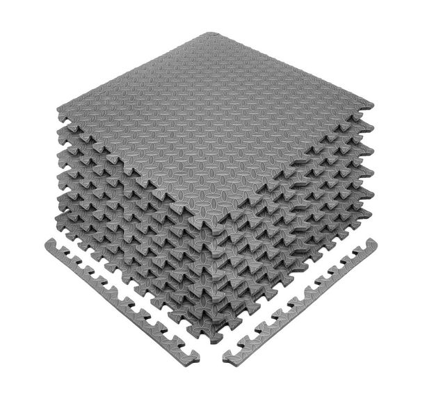 VolaFit Thick 1.0cm EVA Floor Gym Play Mats 9 Piece Set - 180cm x 180cm