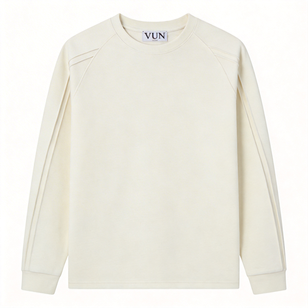 Men's Minimalist Crew Neck Long Sleeve Sweatshirt - Casual Pullover Top