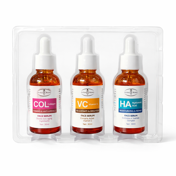 Aichun Beauty 3-Piece Face Serum Set- Anti-Aging,Brightening &amp; Moisturizing