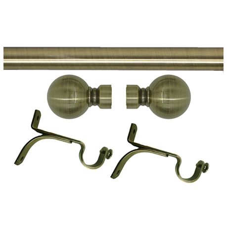 CURTAIN POLE IN ANTIQUE BRASS, Curtain Poles