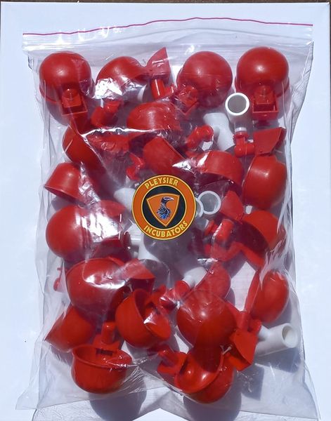 Pleysier Chicken Waterer Cups for PVC Pipe with Tee Fittings -Pack of 20