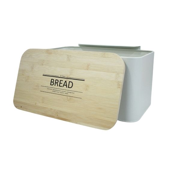 O2 Light Cream Color Bread Box