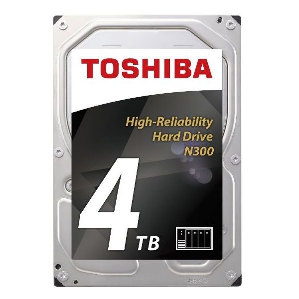 Toshiba 4TB N300 SATA III 3.5-Inch Hard Drive