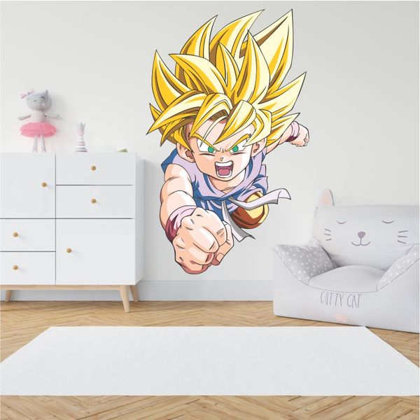 Dragon Ball Z SSJ2 Kid Goku Fighting Pose