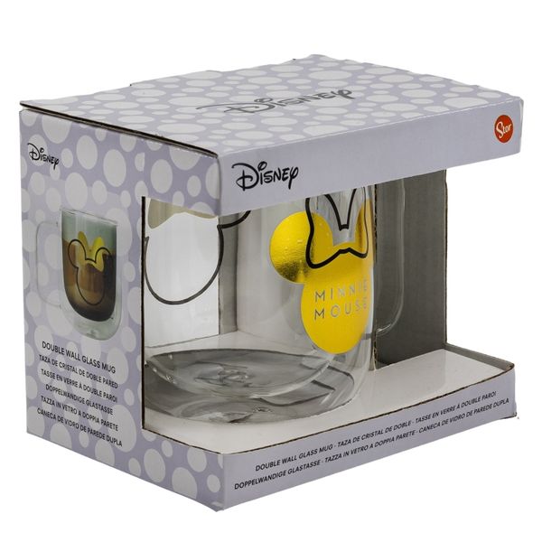 Disney Double Wall Glass Mug - Minnie