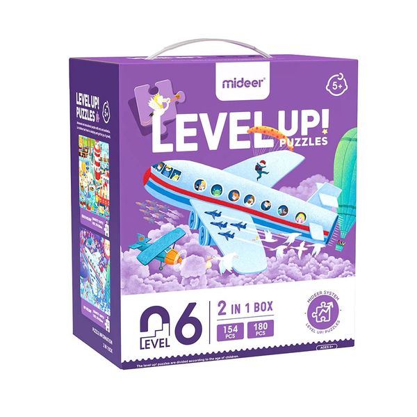 Mideer 2-in-1 Level Up Puzzles: Level 6 A Long Holiday