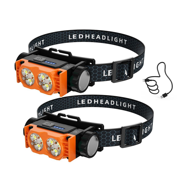 thl Headlamp Flashlight, Super Bright LED Headlamp Rechargeable, Waterproof