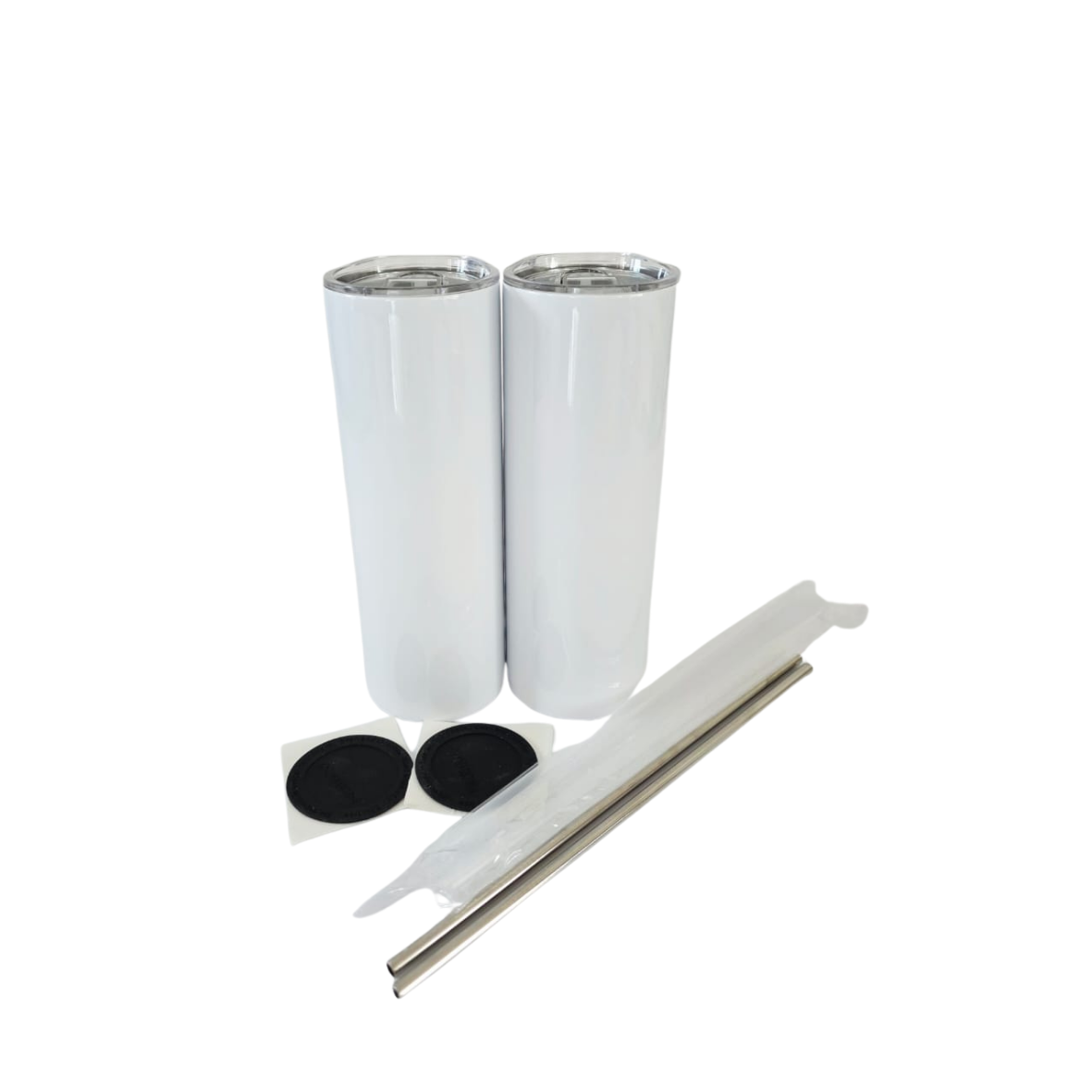 Sublimation 20oz Straight Flat Edged Tumbler - (2 Pack)