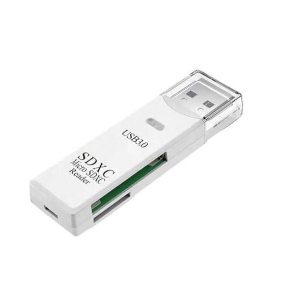 Mini High Speed 2-In-1 USB 3.0/2.0 Micro SD TF Card Reader