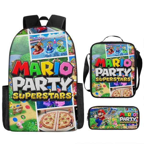 Backpack + Lunch Box + Pencil Case Mario image