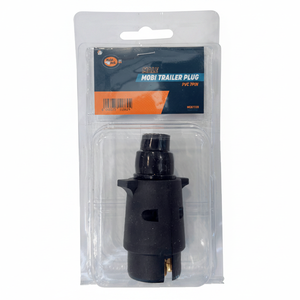 Mobi-Jack 7 Pin Male Trailer Plug PVC for Reliable Towing Connection