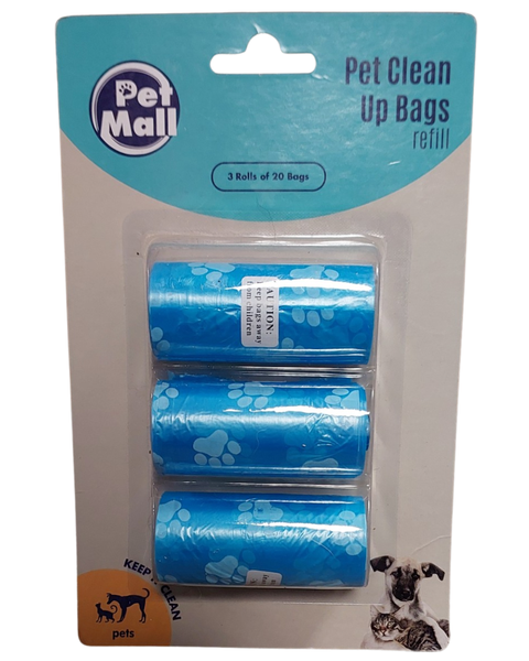 Pet Clean up Bags Refill - 3 Pack