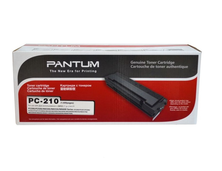 Pantum - Toner 1600 Page Yield PC210 for P2500 Mono Laser Printer - Black