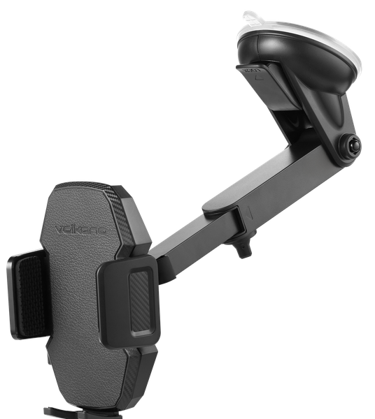Volkano Extend Series Car Phone Holder - Adjustable Secure Mount, Black