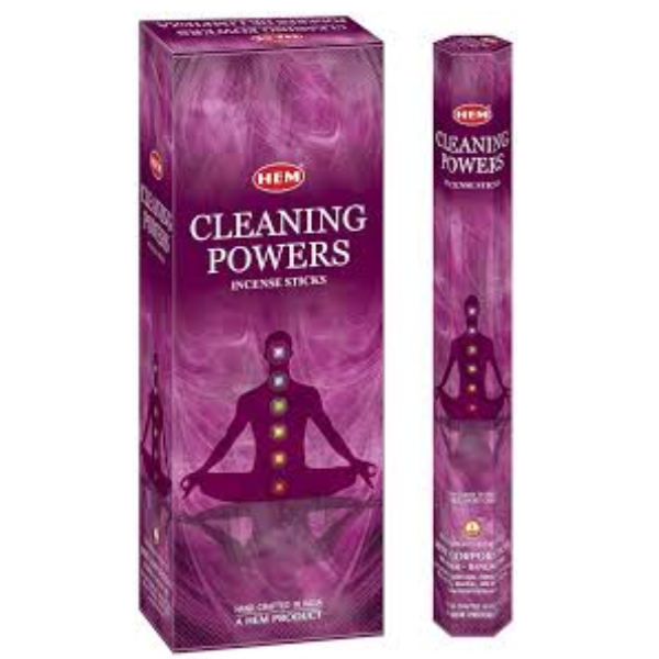 HEM Cleaning Powers Incense Sticks (6 Packs of 20 Sticks Each)