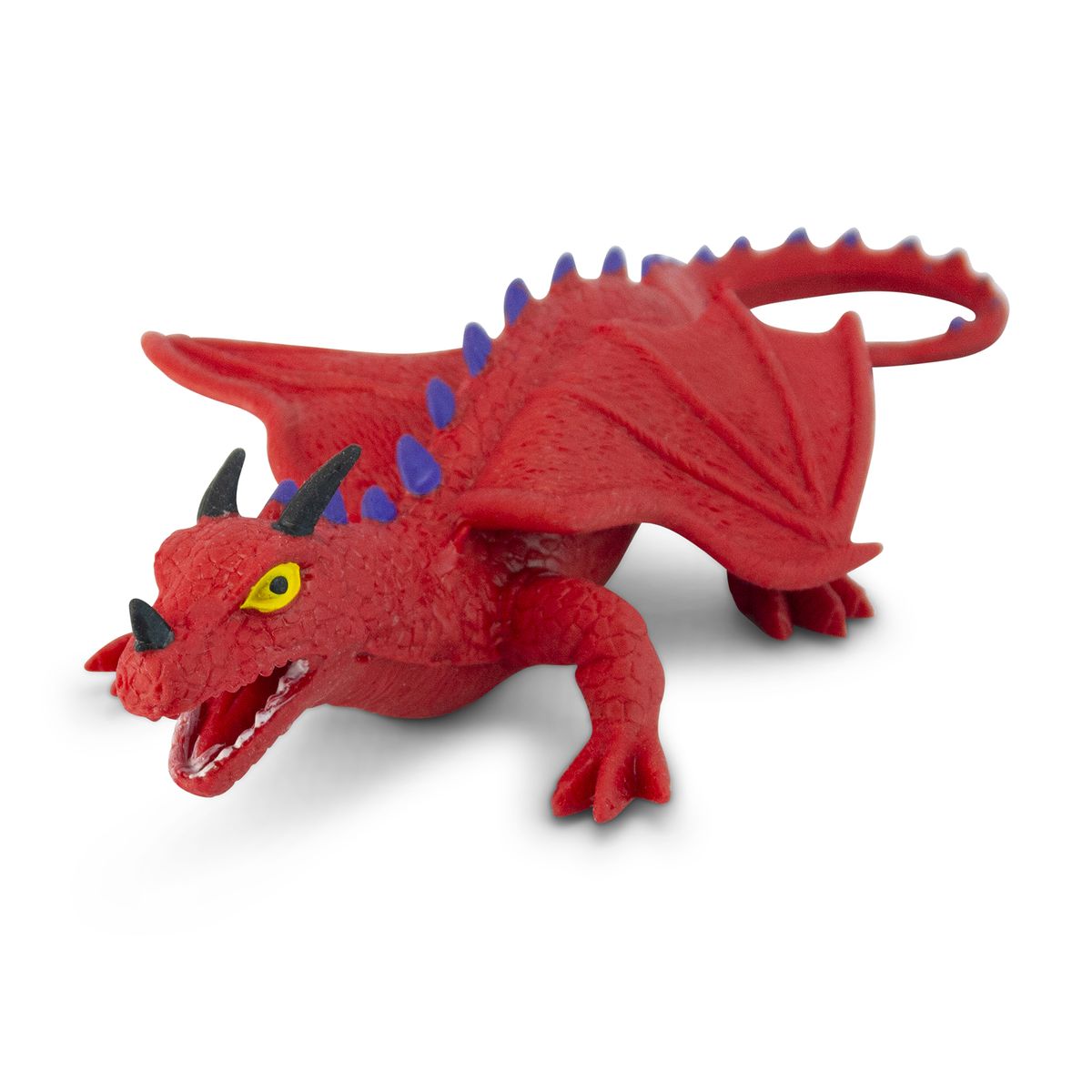 Animal World - Dragon Kids’ Toy - Stretchy - Rubber - Red - 15cm 