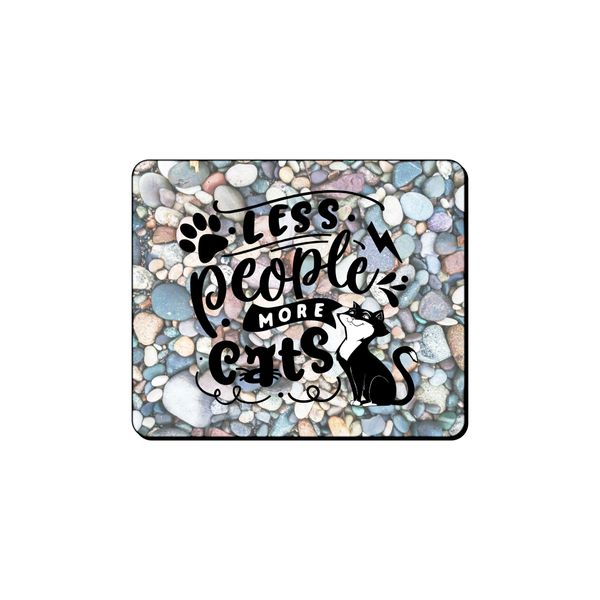 Mouse Pad - Less People More Cats