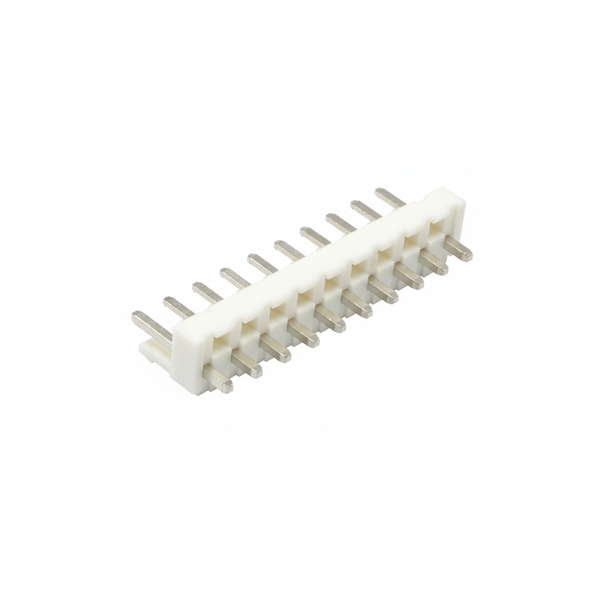 XY135-10ST: 3.96mm 10-Way Locking Straight SIL Header
