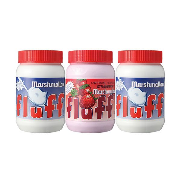 Marshmallow Fluff Vanilla and Strawberry Spread 3 x 213g