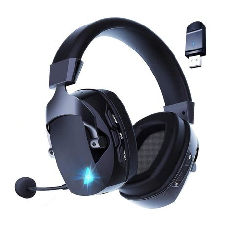 Wireless Hi-Fi Headset With Detachable Noise Cancelling Microphone - Black Image