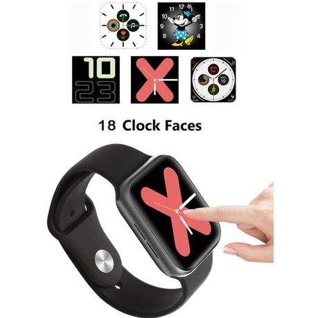 Smart Watch 44 MM Full Touch Screen With Removable Silicone Band AW