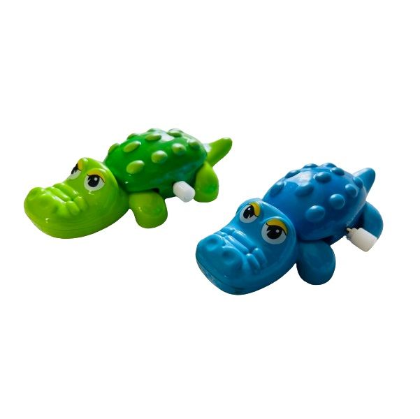 Wind-Up Walking Crocodile 12cm - 2 Piece