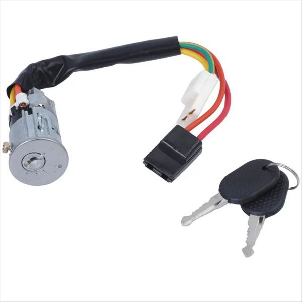 Ignition Switch Lock Barrel Cylinder with Key Compatible with Peugeot