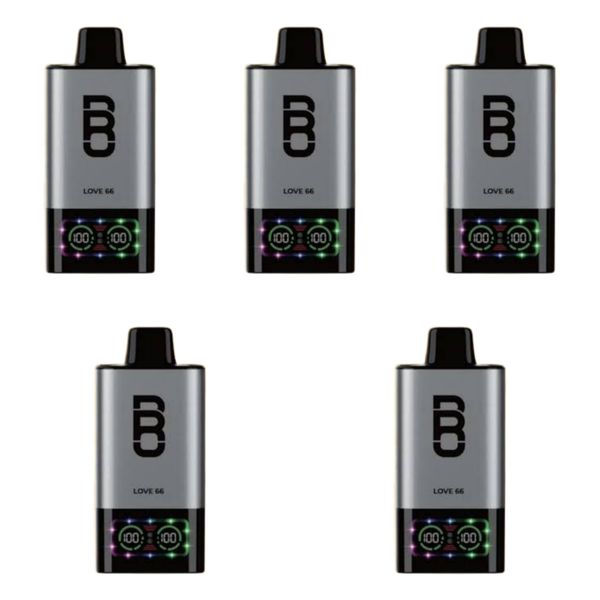 Bro Vapes Hookah 60000 Puffs DTL - Love 66 (Pack of 5)