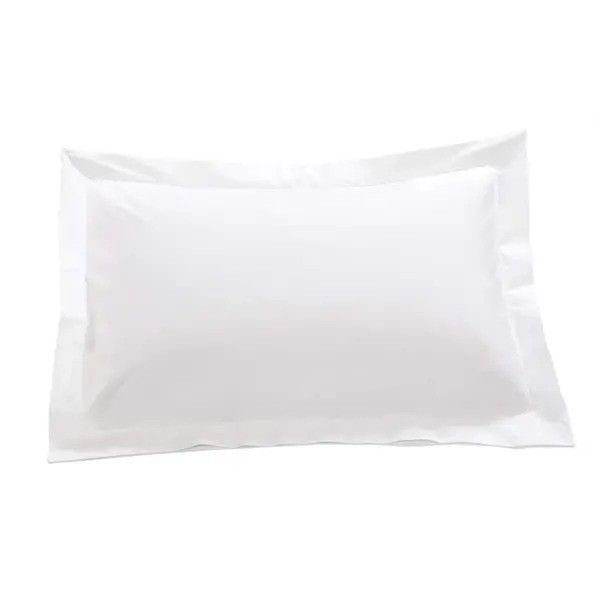 200 Thread Count Cotton Rich Percale White Oxford Pillowcase(2)Continental