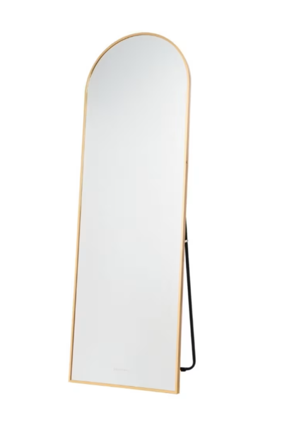 Arched Full Length Freestanding Floor Mirror 160cm X 40cm - Gold