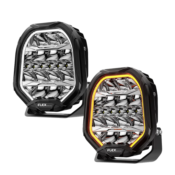 Flex Adventures 9 Dual DRL Driving Light Set