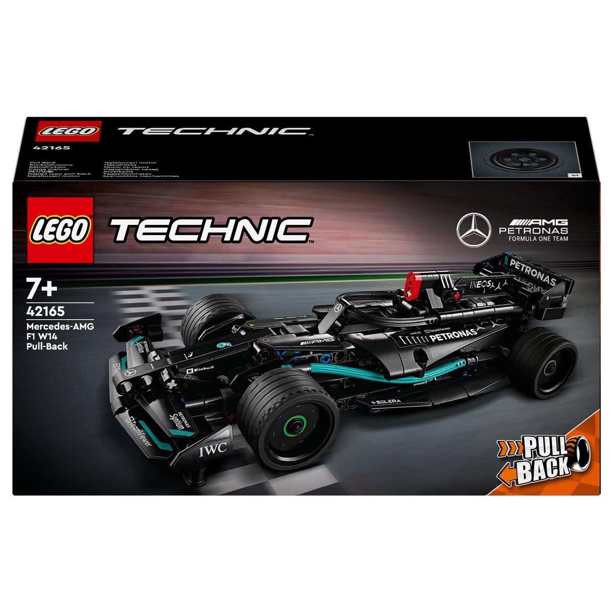 lego technic mercedes f1 car pull back