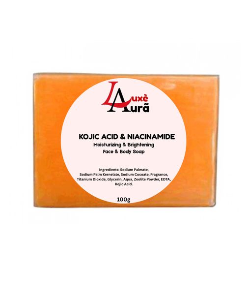Luxè Aura Kojic Acid &amp; Niacinamide Brightening Face &amp; Body Soap