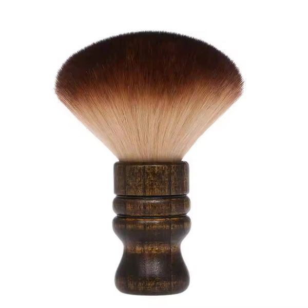 Professional Hairstylist Neck &amp; Face Cleaning Duster Brush - Wooden