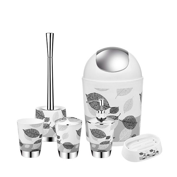 Grey 6 Piece Bathroom Accessory Set | Shop Today. Get it Tomorrow ...