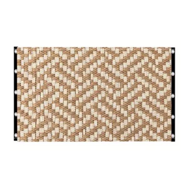 Pet Adjustable Woven Grid Pattern Dog Cat Gate Stairway Barrier (110cm)